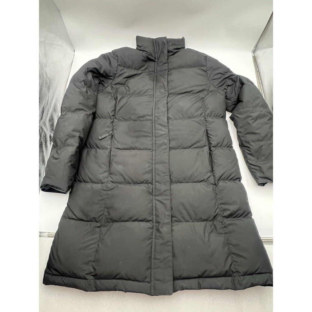 L.L Bean Black Women's Ultrawarm Down Coat, Three Quarter Length Downtex Small